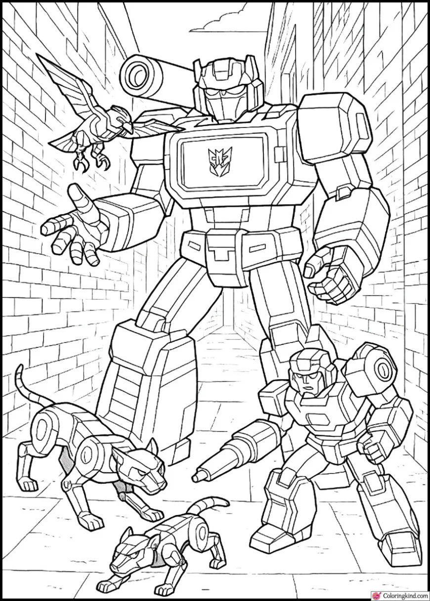 Soundwave Deploying Mini-Cons in Dark Alley