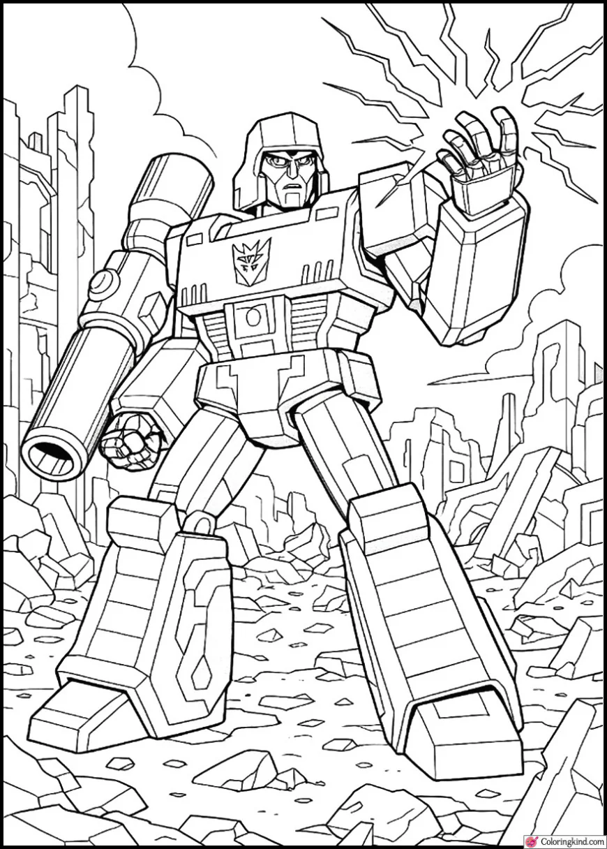 Megatron’s Power Surge in Cybertron Ruins