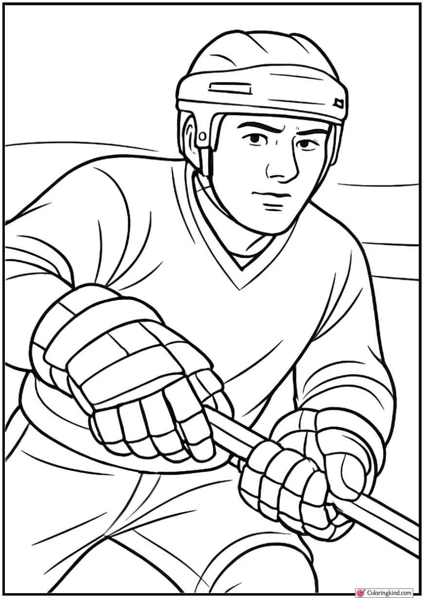 Hockey Glove Close-Up