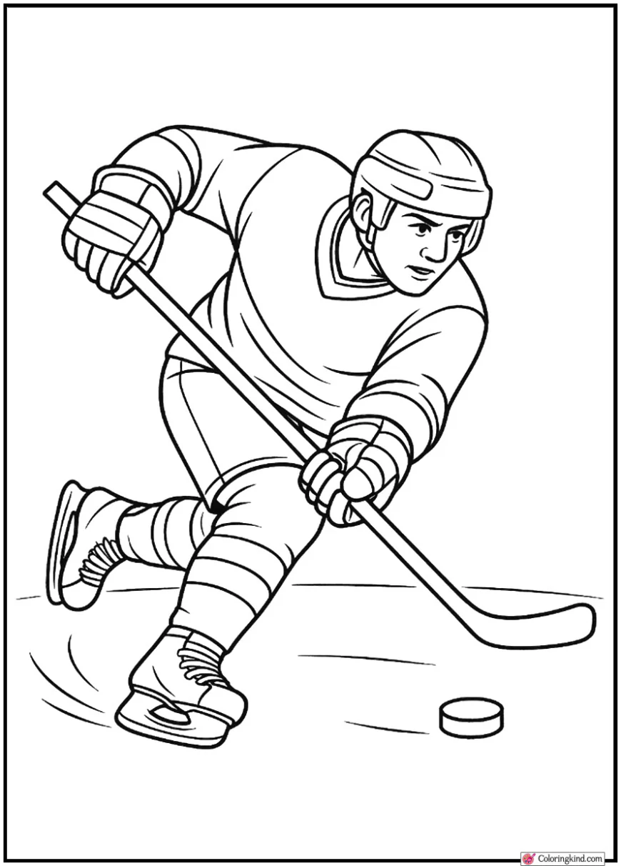 Player Taking a Wrist Shot