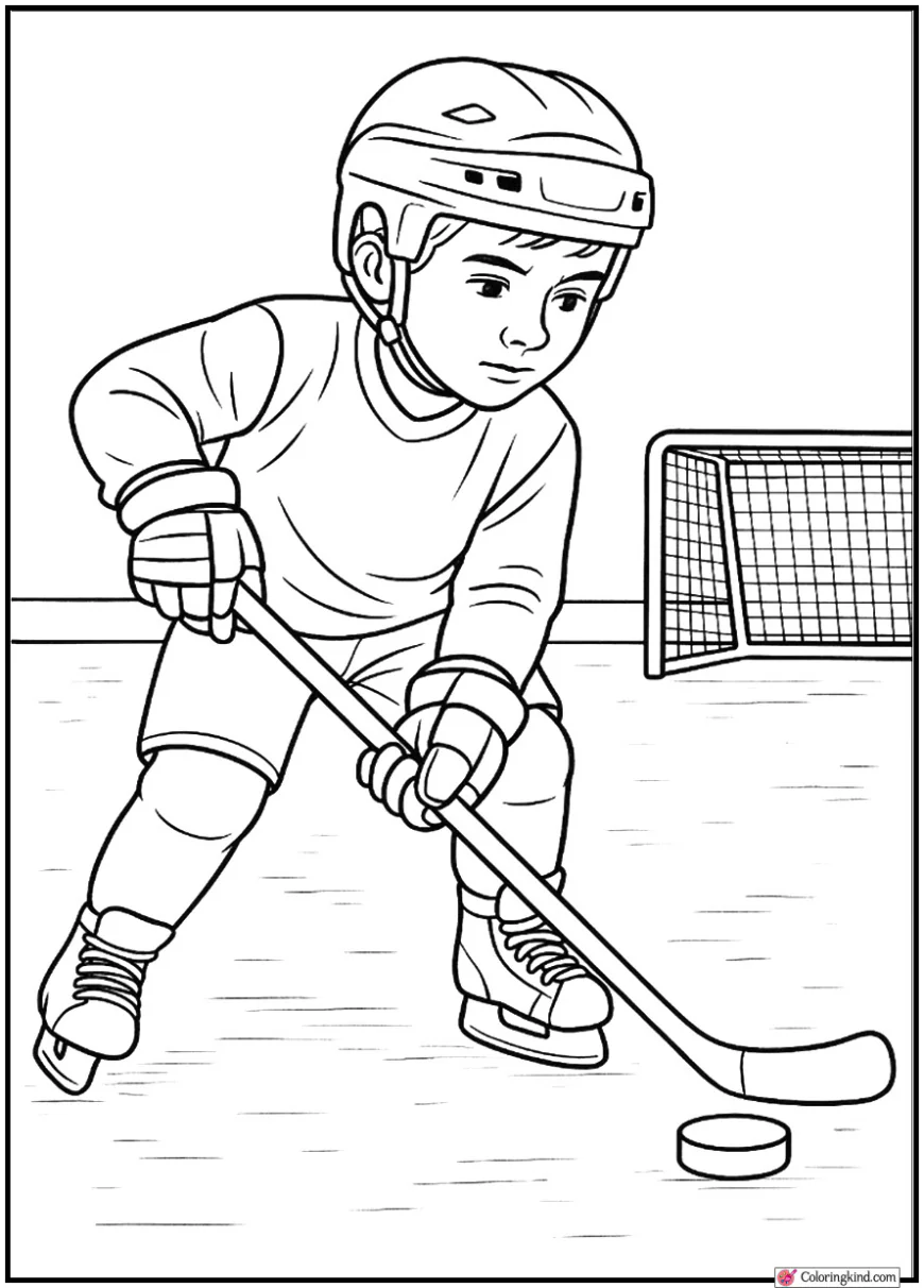 Player Practicing Stickhandling