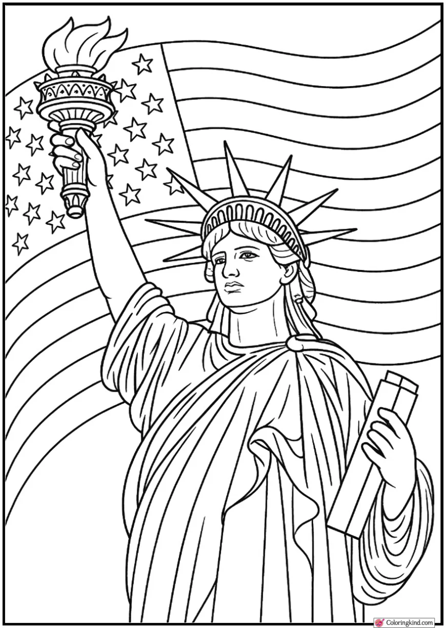 Statue of Liberty Holding Torch