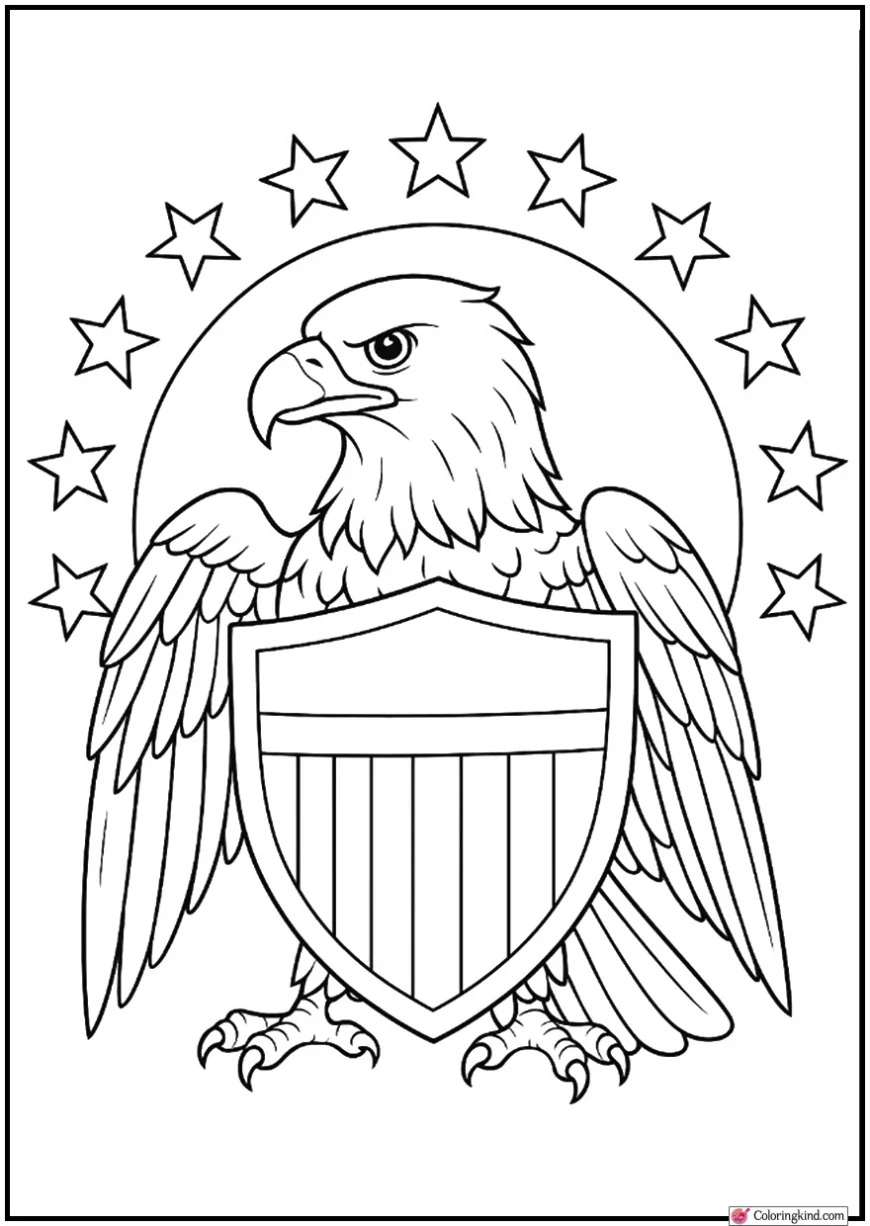 Eagle Protecting Shield