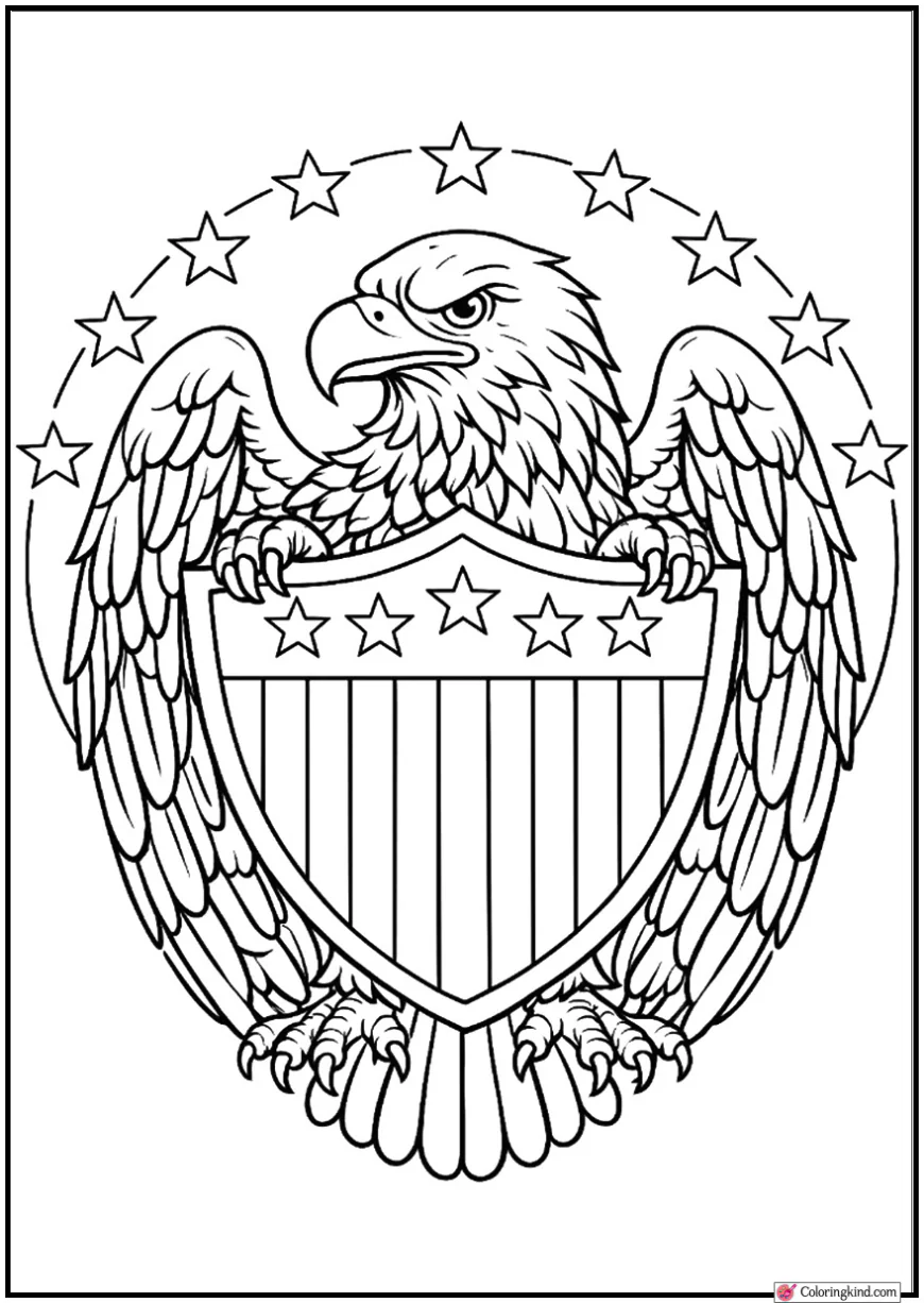 Eagle Emblem Shield Glory