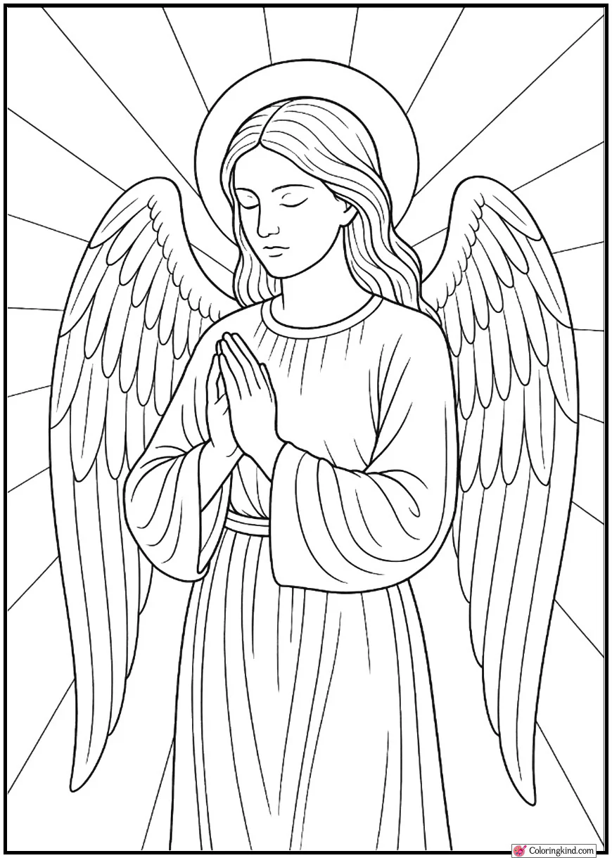 Peaceful Angel Praying