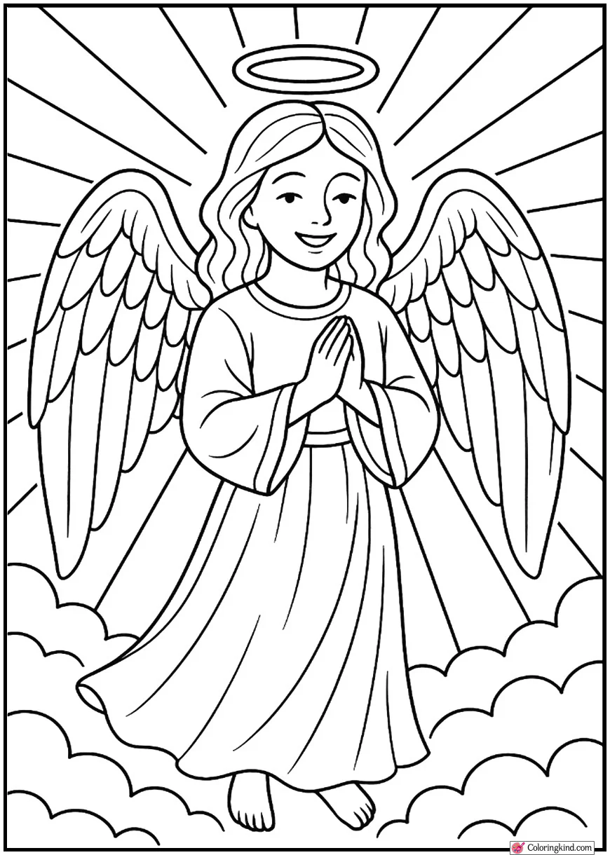 Smiling Angel with Halo