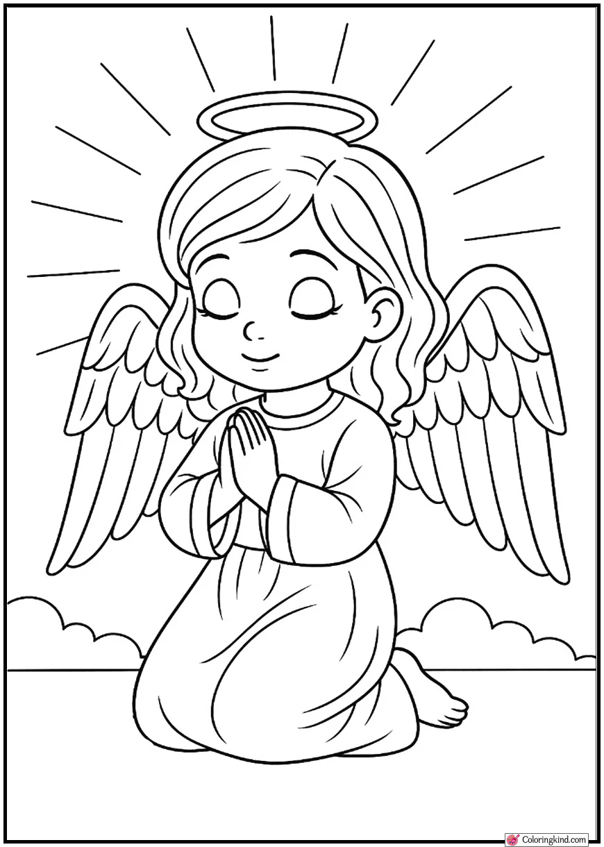 Angel Kneeling in Prayer