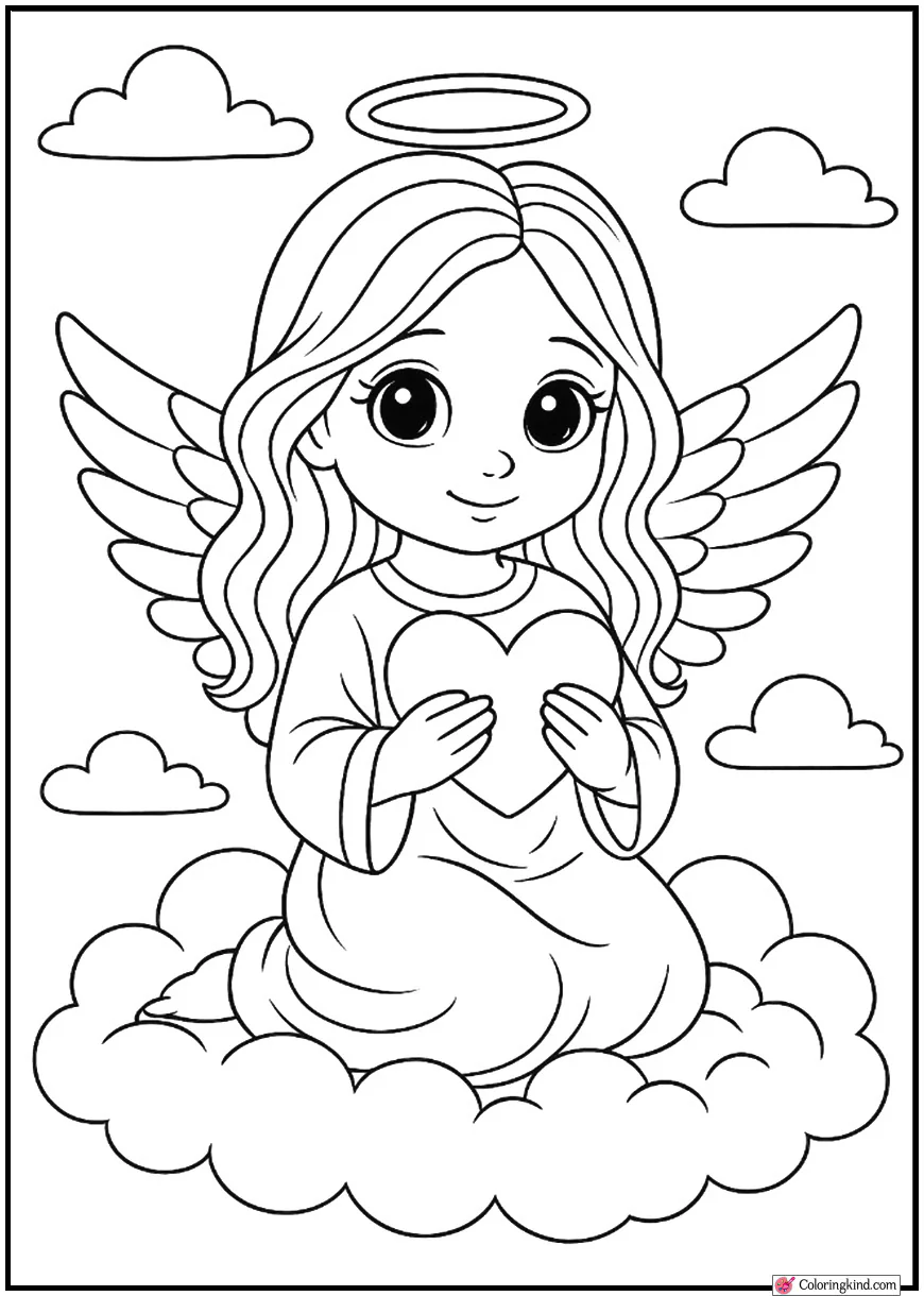 Angel Holding a Heart