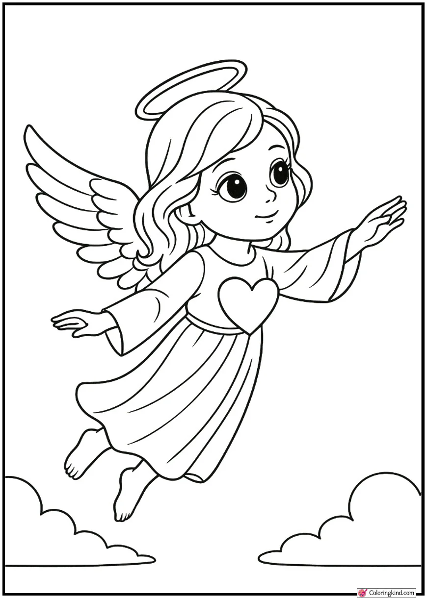 Angel Floating Gracefully