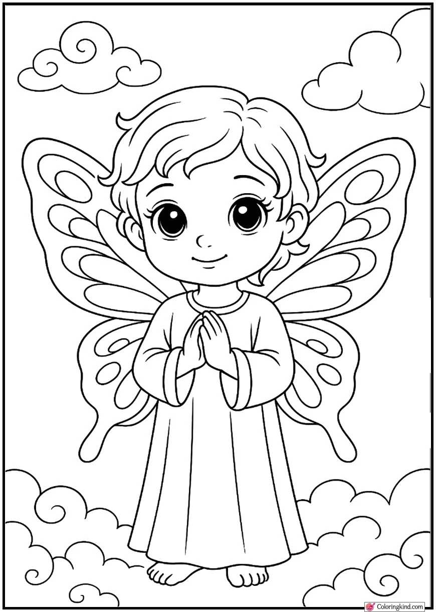Angel with Butterfly Wings