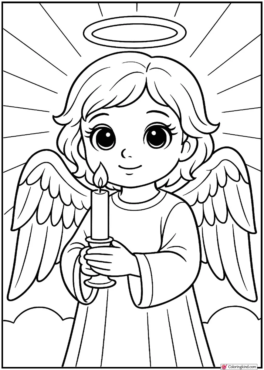 Angel Holding Candle