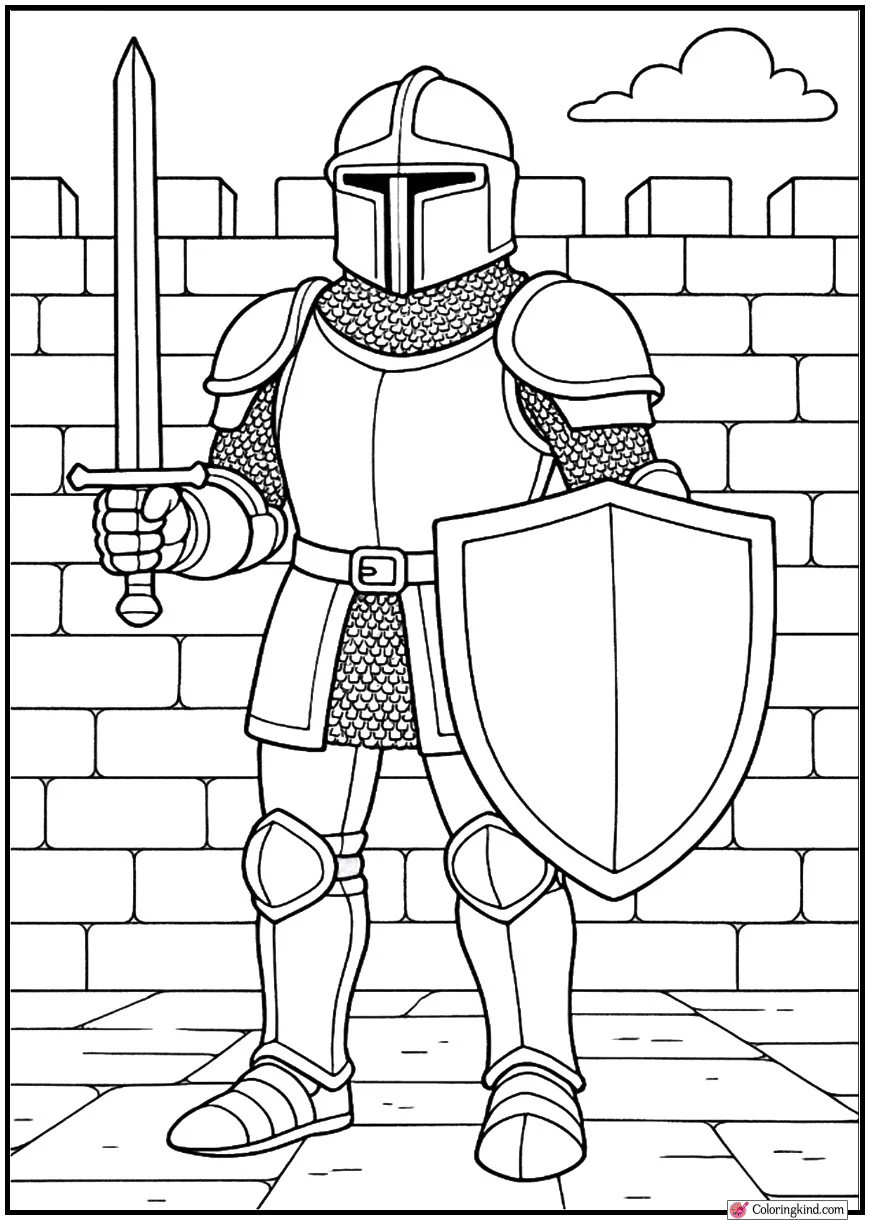 Knight Standing Guard