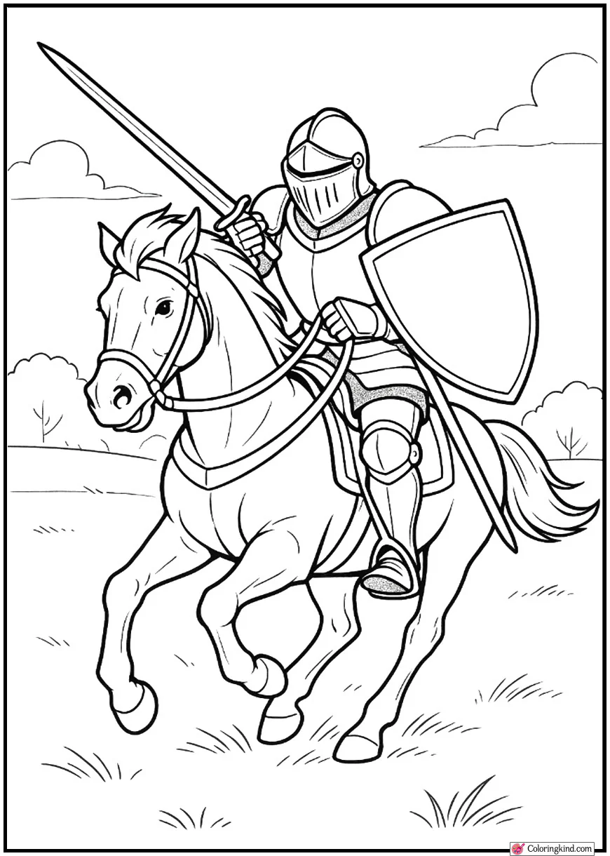 Knight Charging Forward