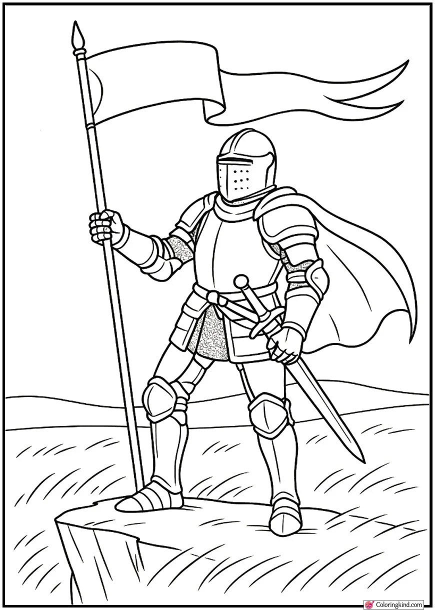 Hero Knight with Banner