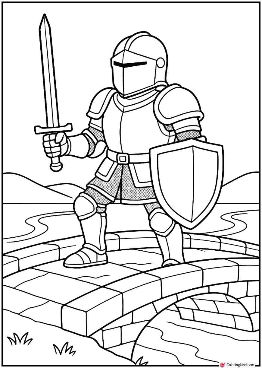 Knight Guarding Bridge
