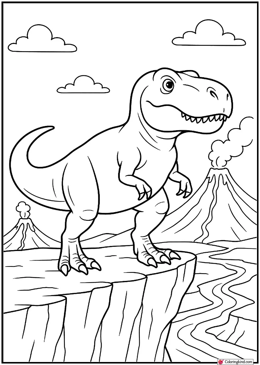 T-Rex Near Lava Valley