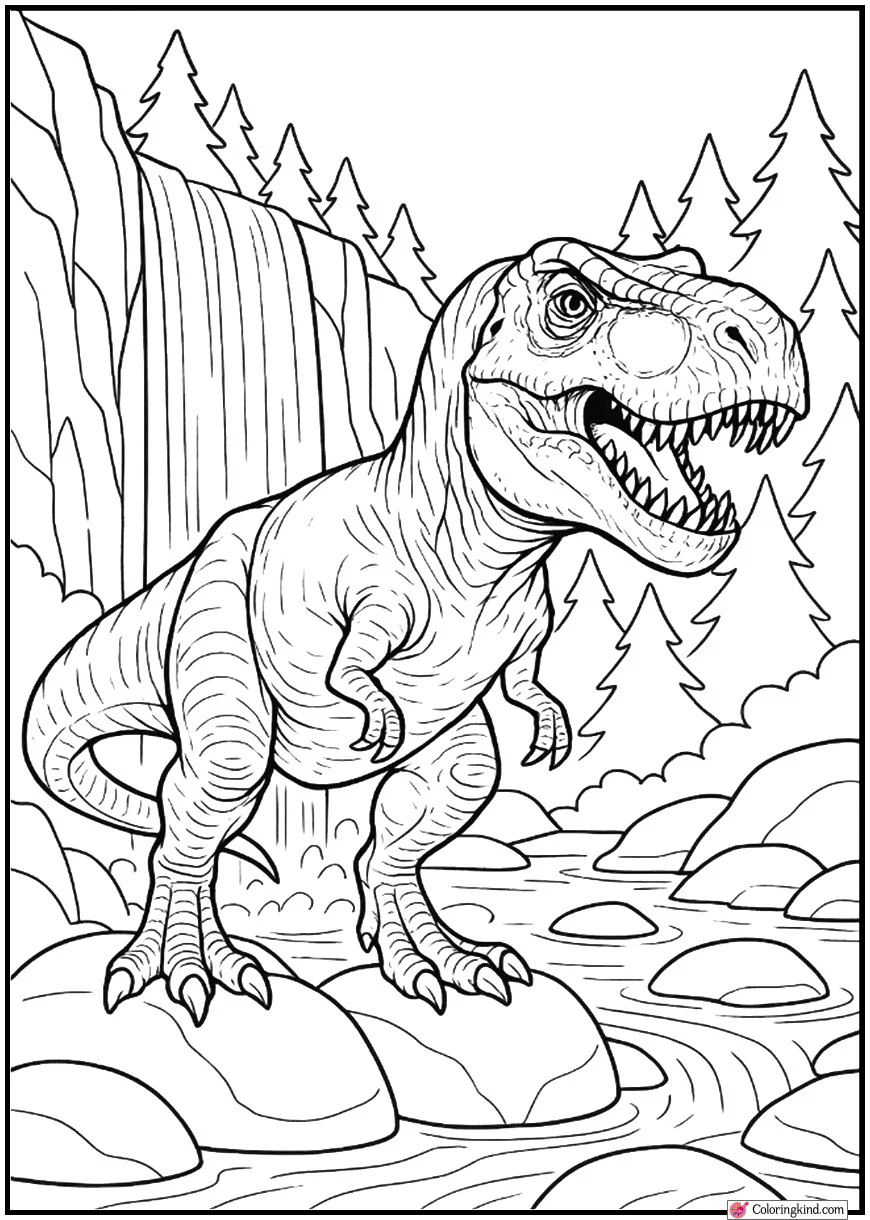 T-Rex at Waterfall Canyon