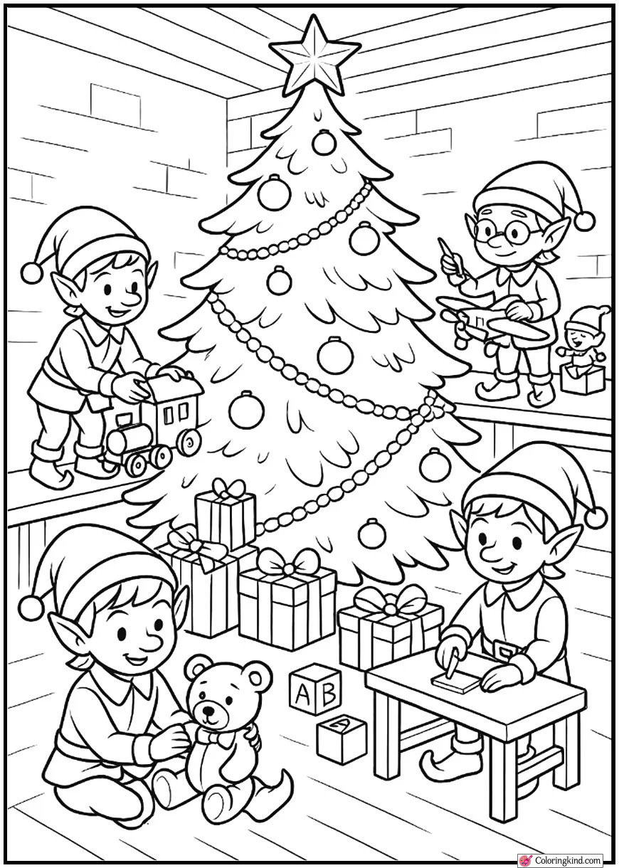 Christmas Tree in Santa’s Workshop