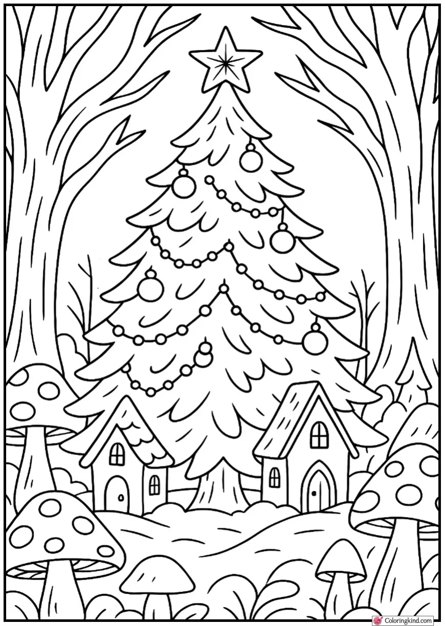 Christmas Tree in Fairy Forest
