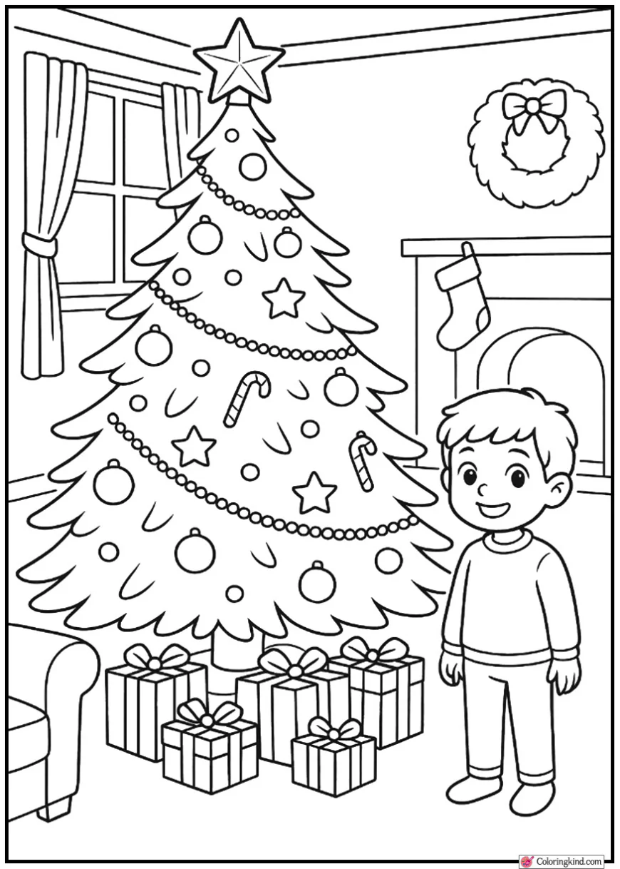 Christmas Tree in Living Room