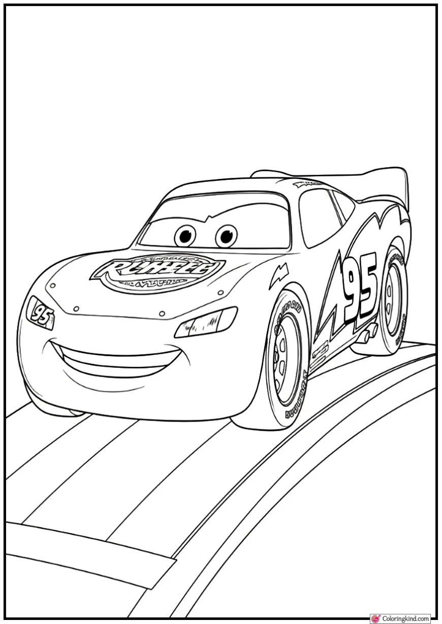 Lightning McQueen in Victory Pose