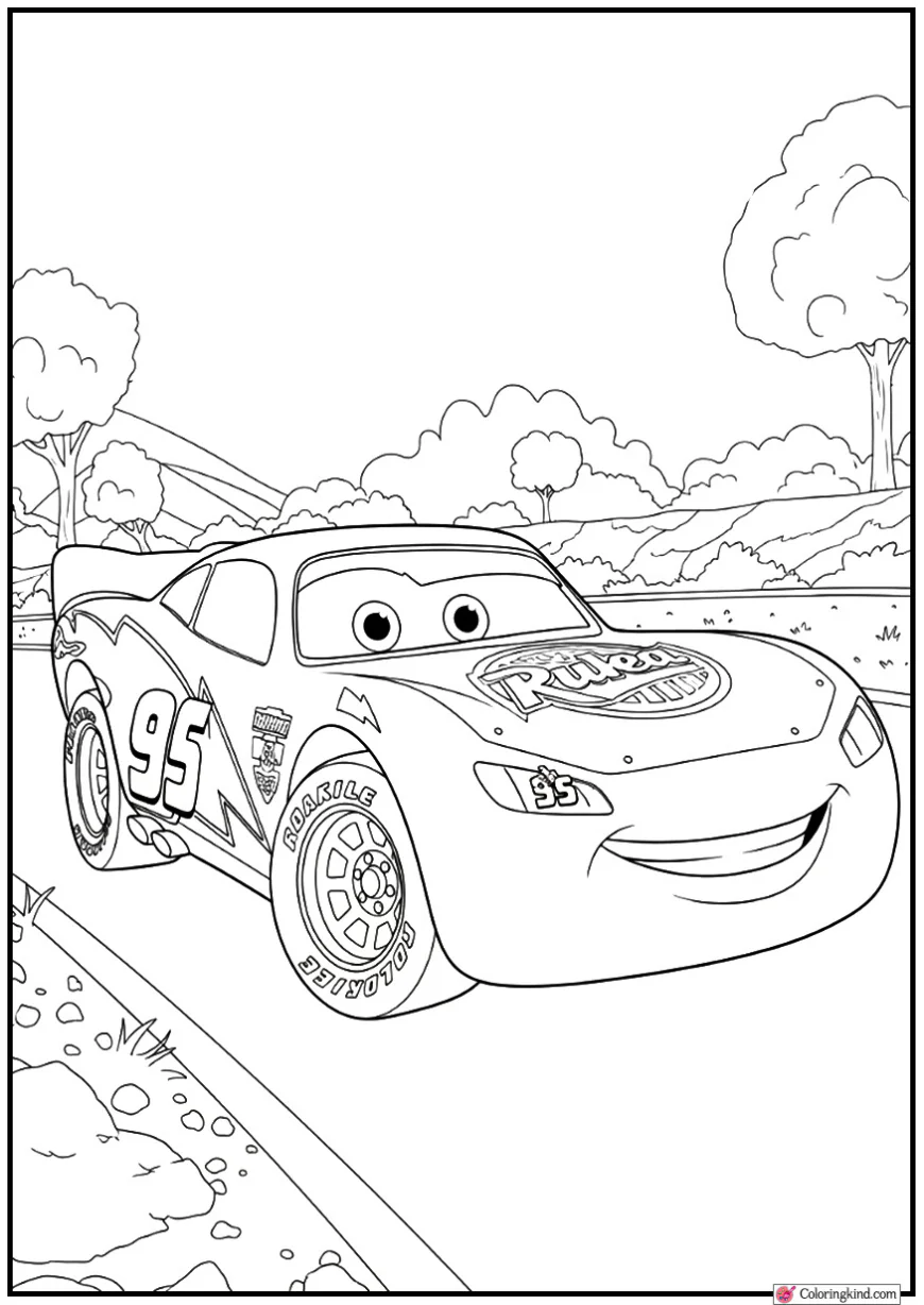 Lightning McQueen by Roadside Rocks
