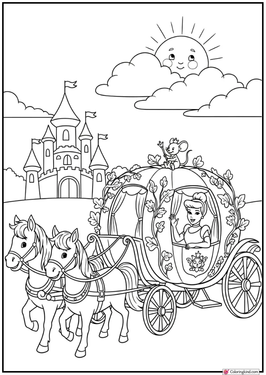 Cinderella in a Pumpkin Carriage