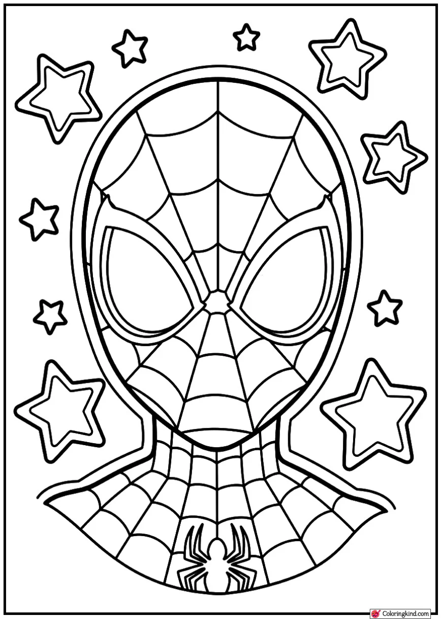 Spider-Man Stars Surrounding Him