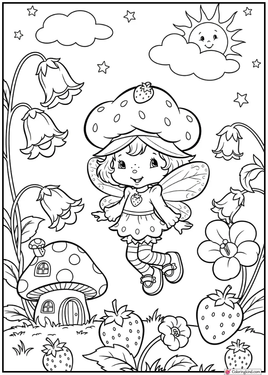 Strawberry Shortcake in a fairy-style
