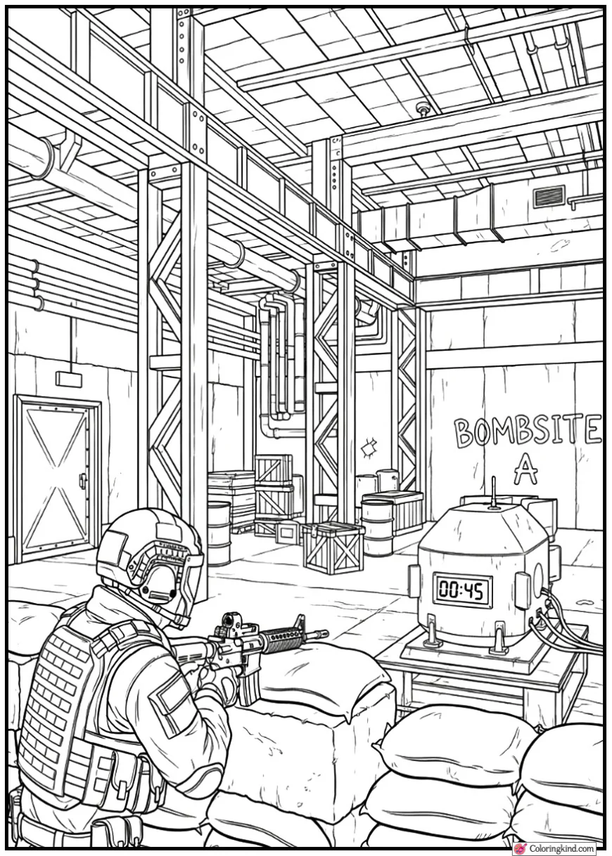 Counter-Terrorist Defending Nuke Bombsite