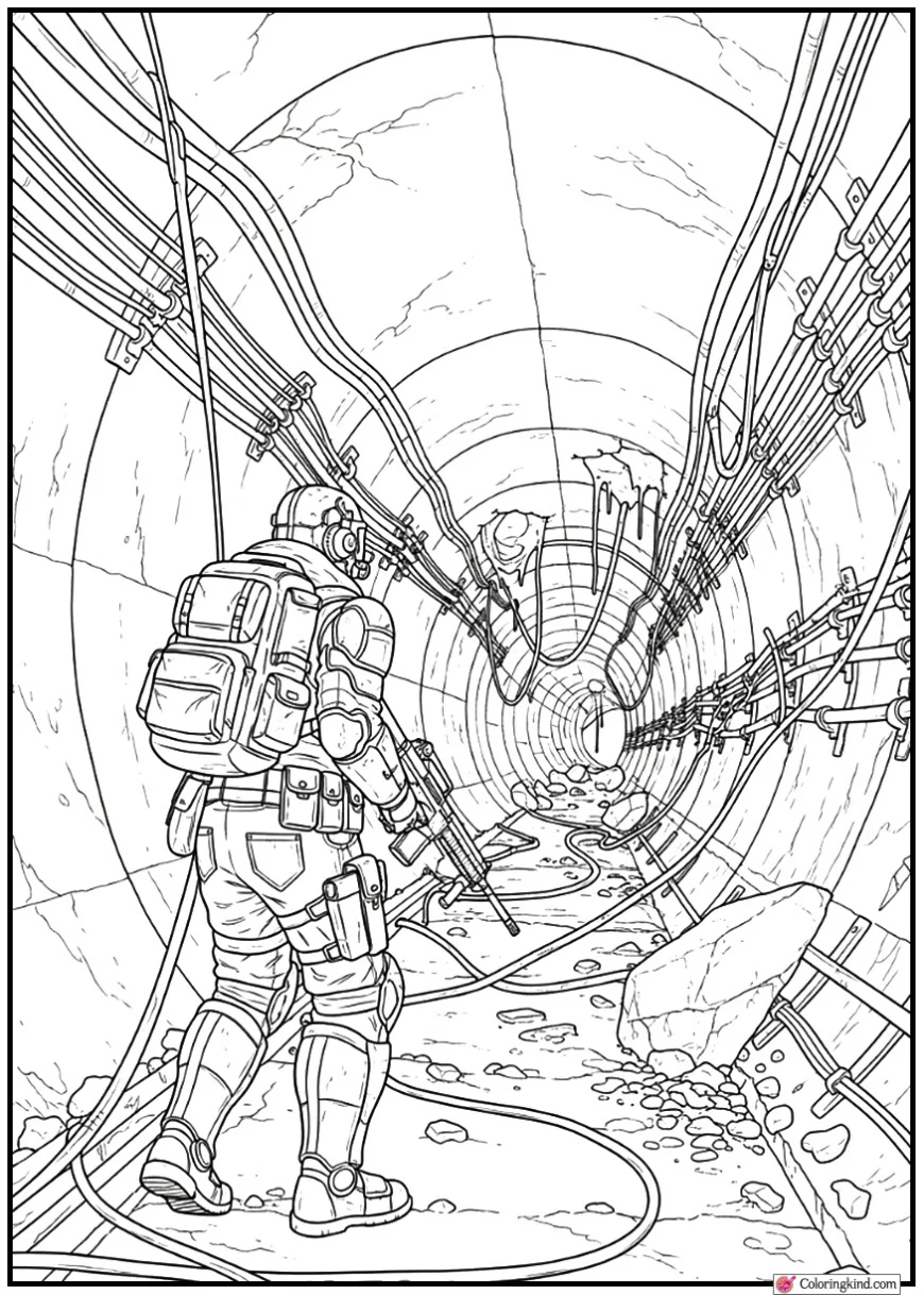 Lone ARC Raider Exploring Abandoned Metro Tunnels