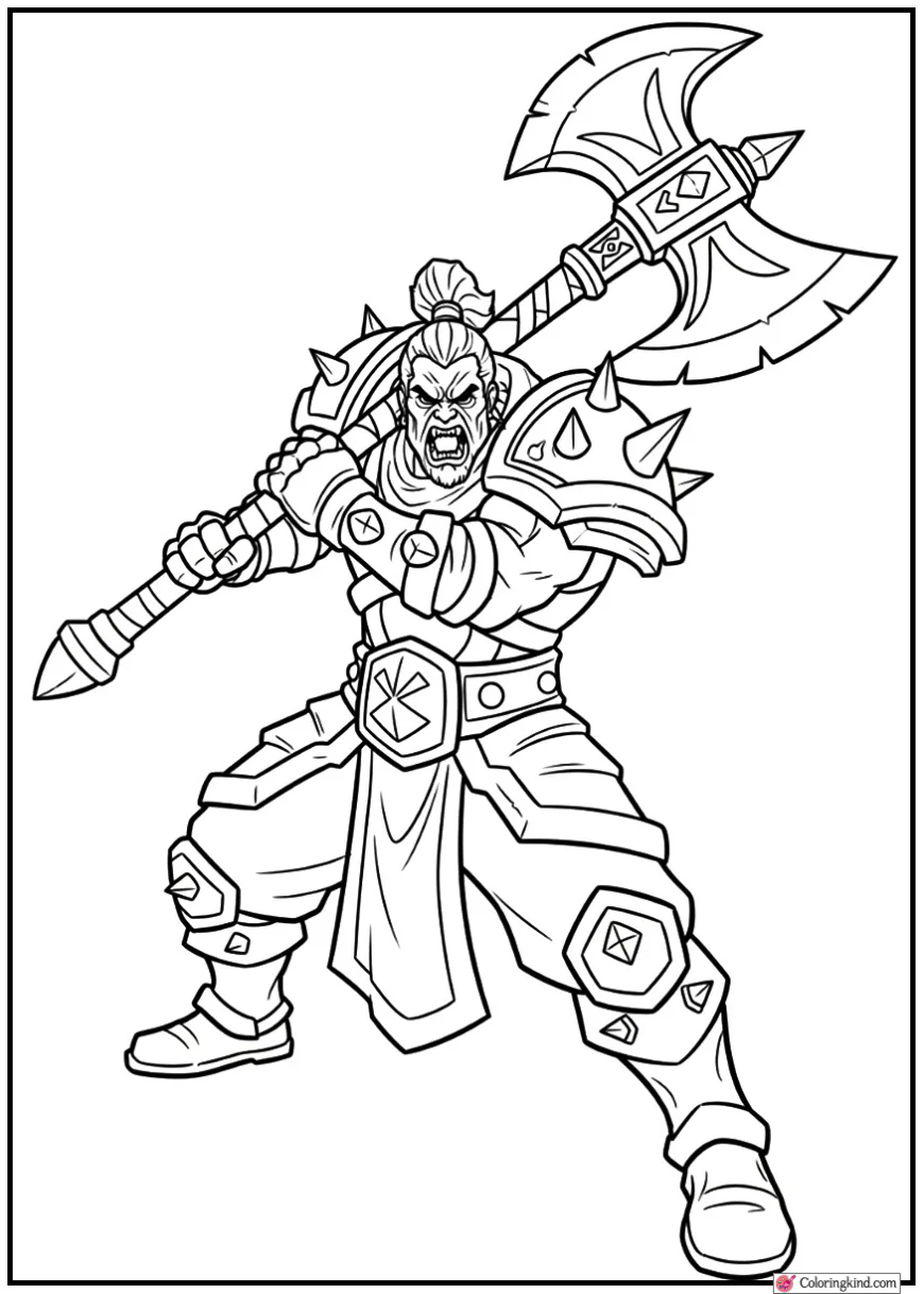 Axe – Full Body Warrior Pose