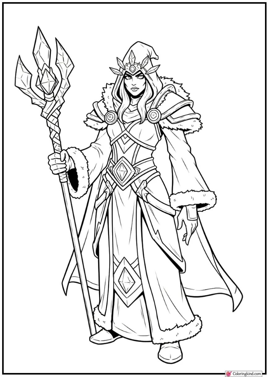 Crystal Maiden – Mage Robes Character
