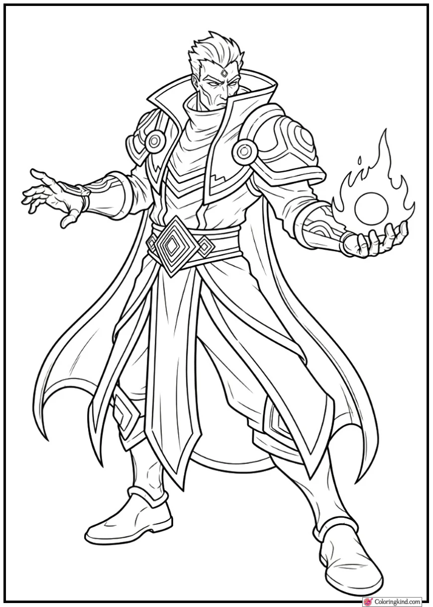 Invoker – Arcane Caster Pose