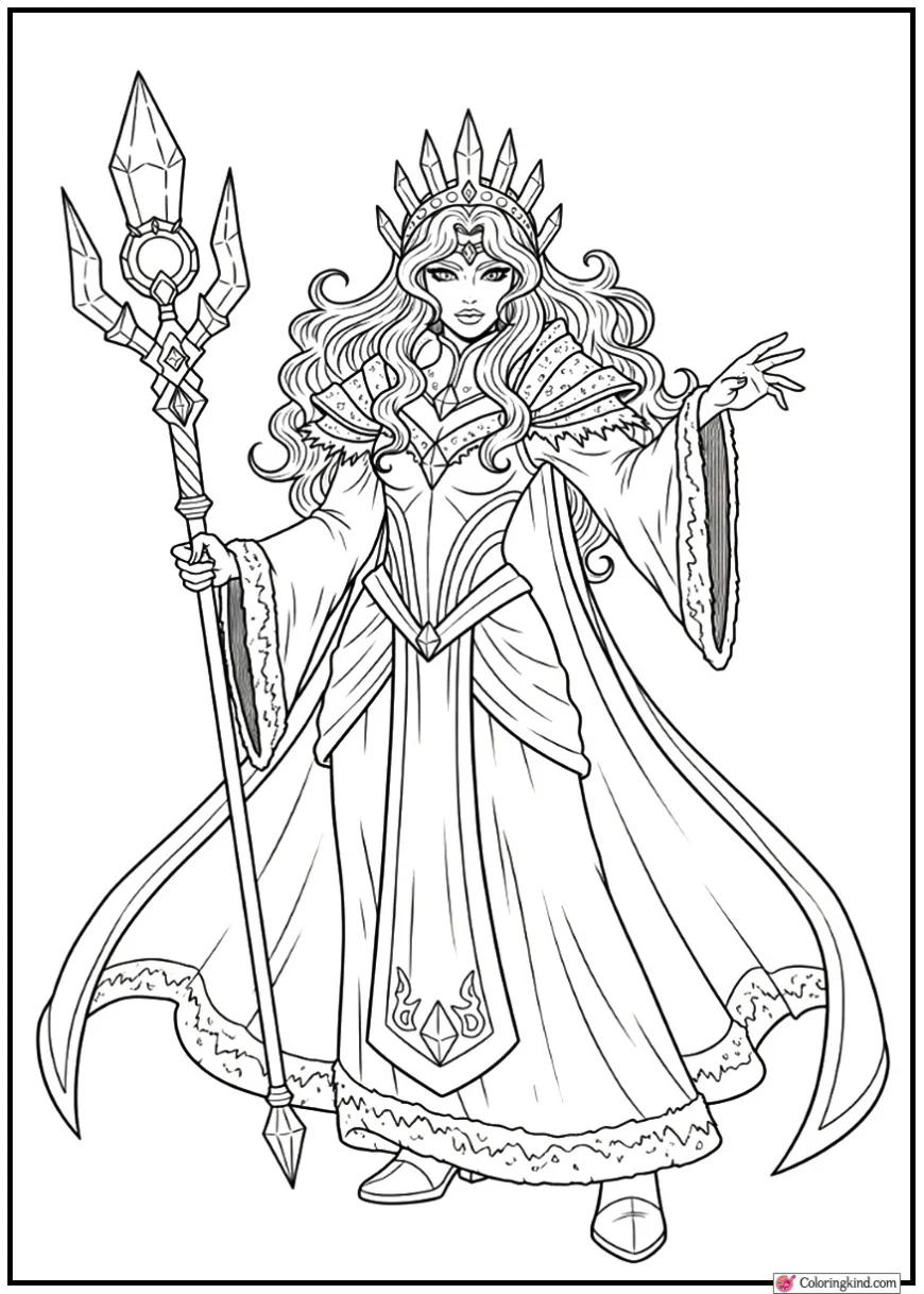Crystal Maiden – Frost Mage Character