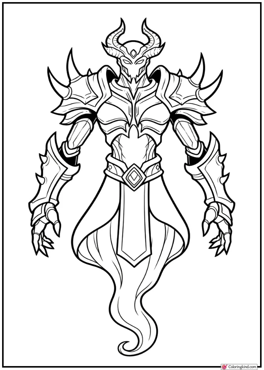 Shadow Fiend – Demon Hero Silhouette