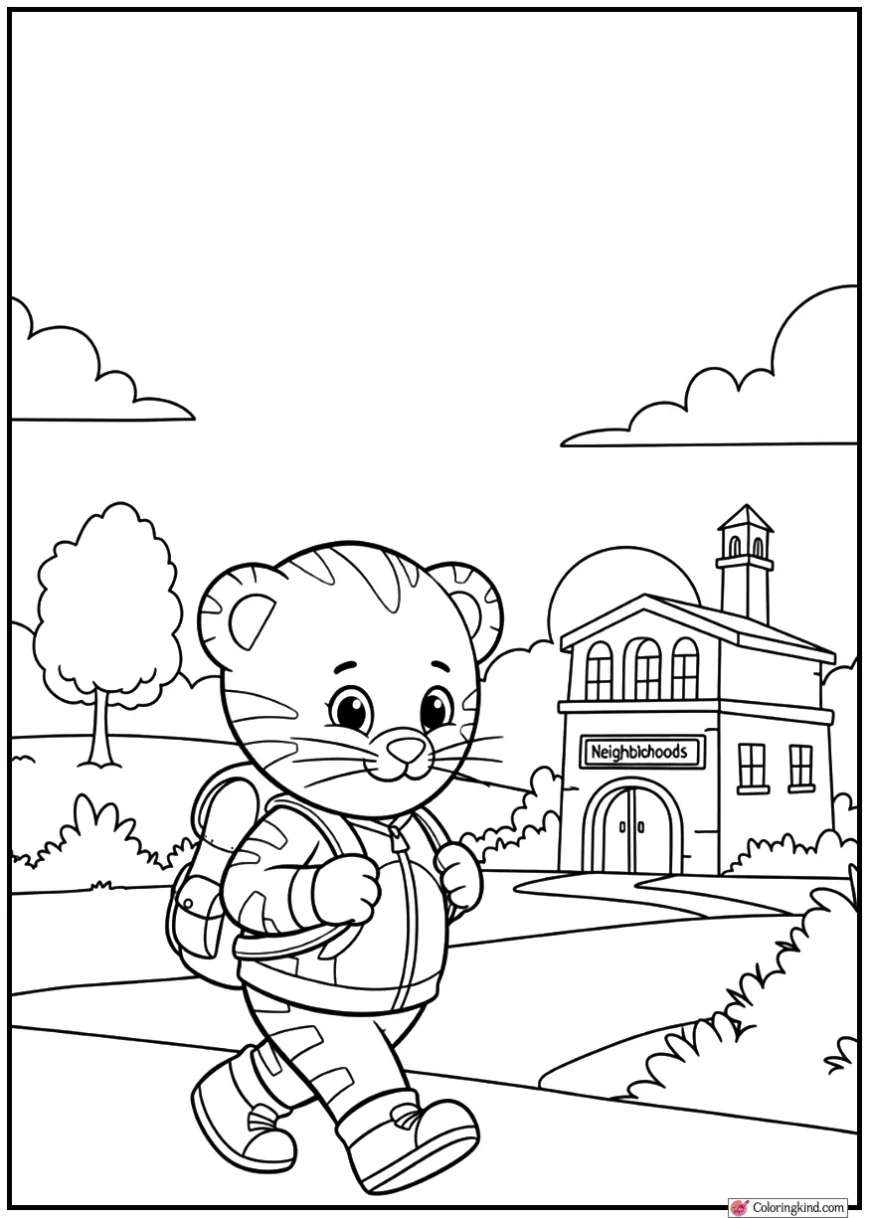 Daniel Tiger Walking to School