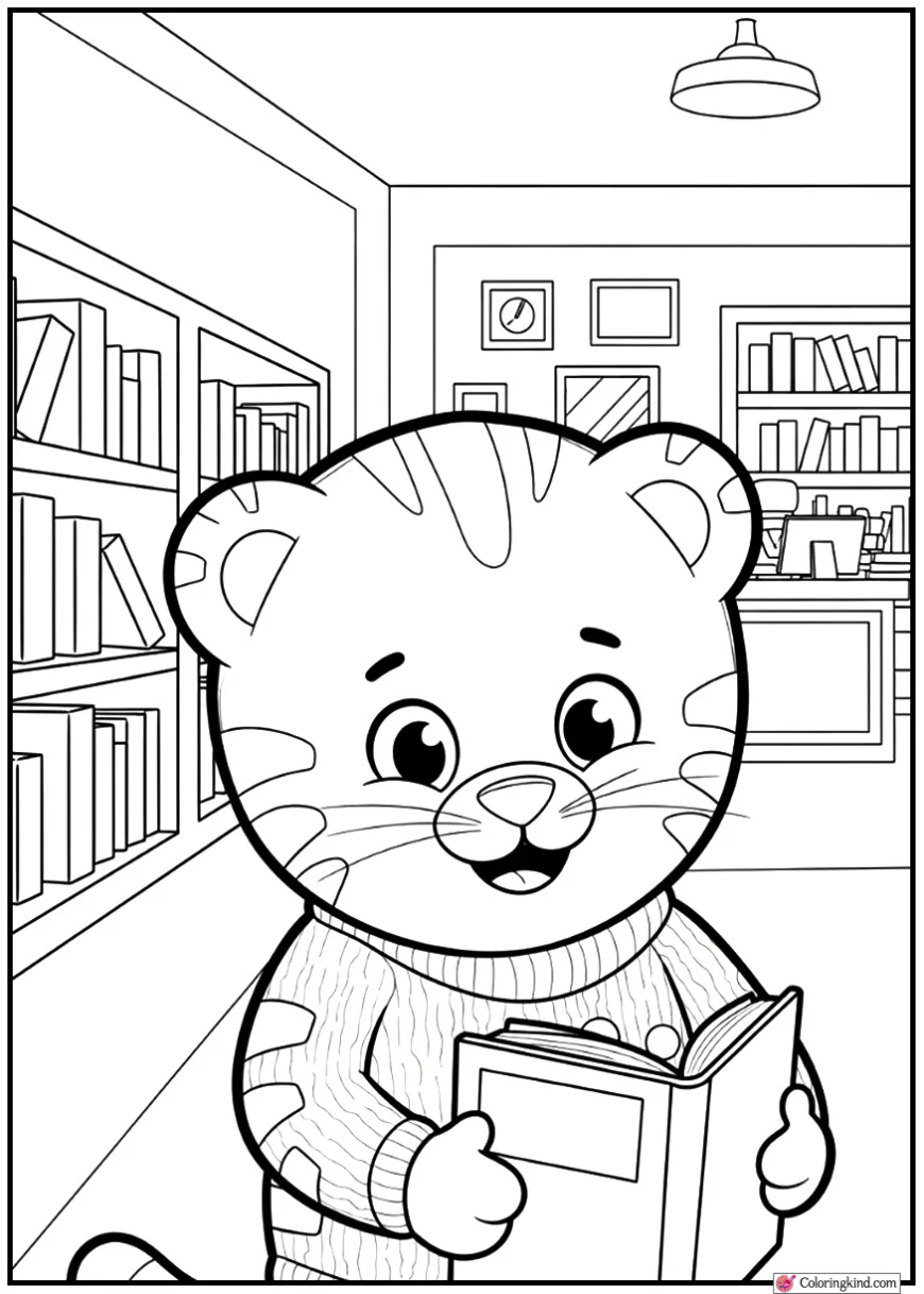 Daniel Tiger Visiting the Neighborhood Library