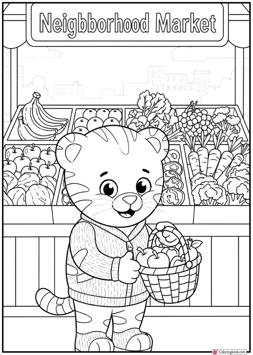 Daniel Tiger Visiting the Neighborhood Market