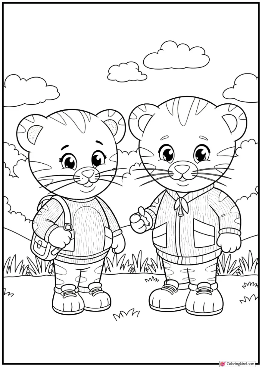 Daniel Tiger with Margaret Tiger