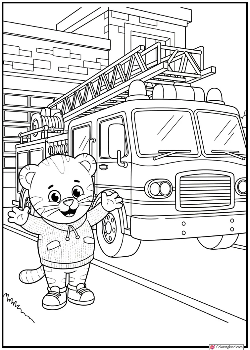 Daniel Tiger Visiting the Fire Station