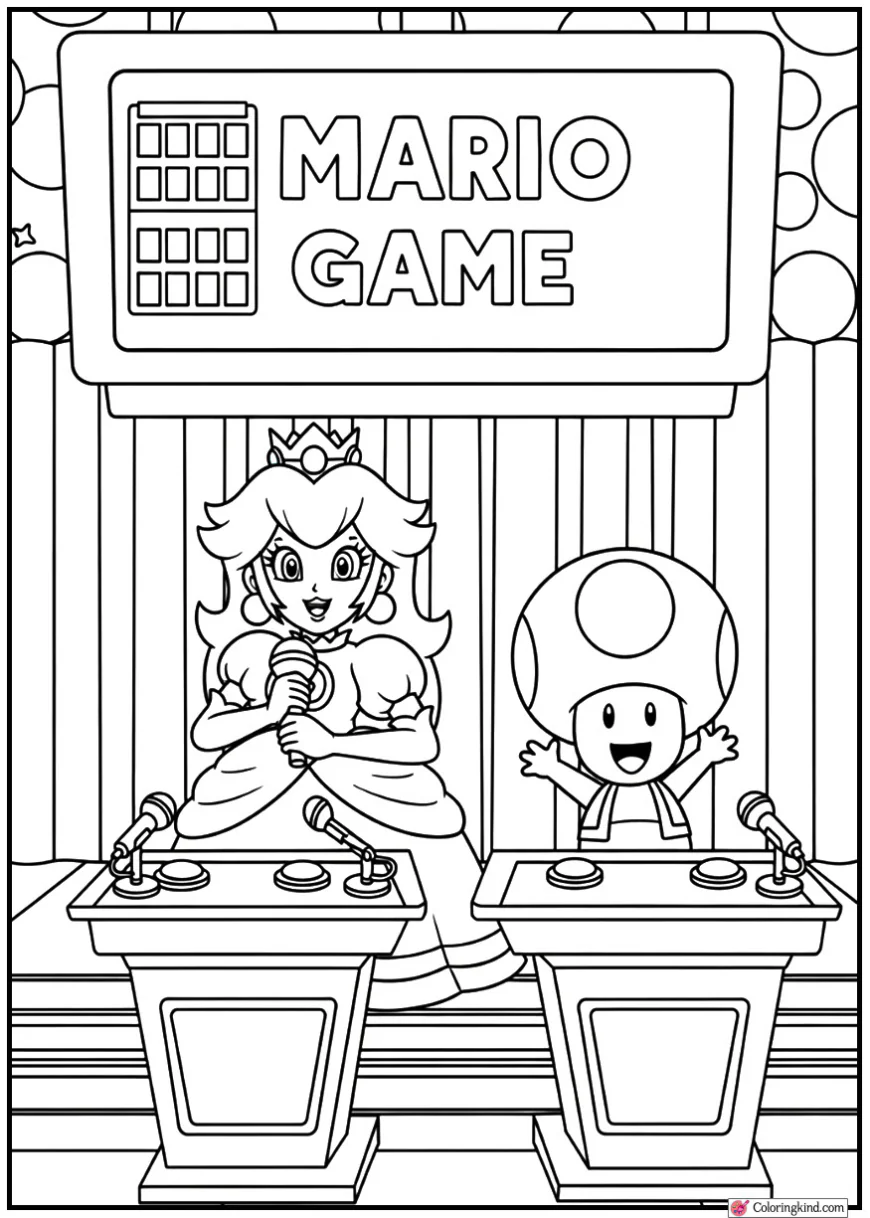 Princess Peach and Toad Game Show