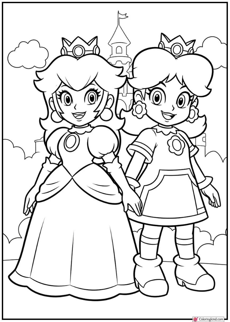 Princess Peach and Princess Daisy Together