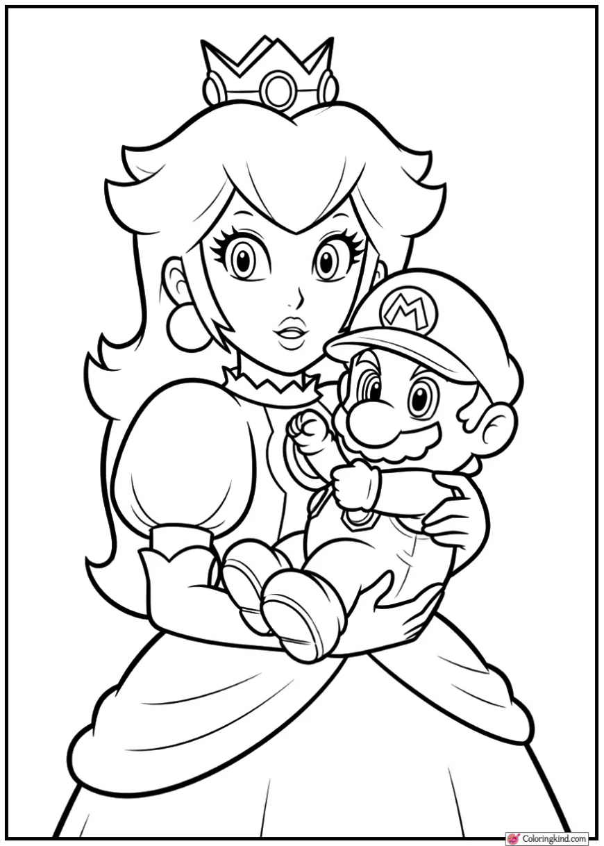 Princess Peach with Baby Mario