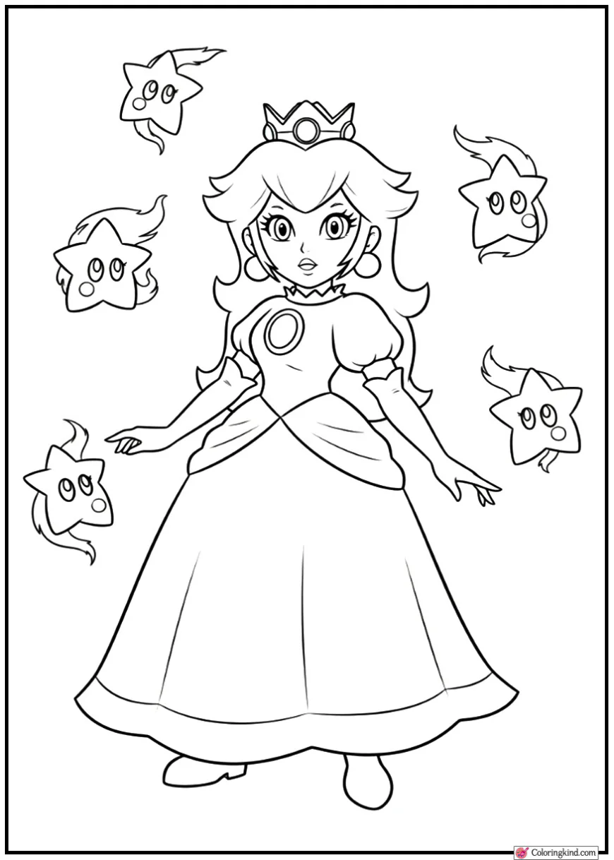 Princess Peach with Star Spirits