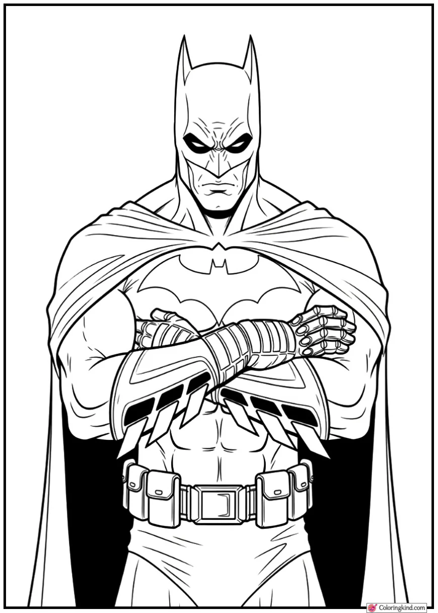 Batman Power Stance with Arms Crossed