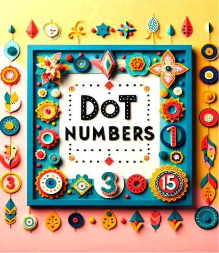 Dot Letter and Number Coloring Worksheets