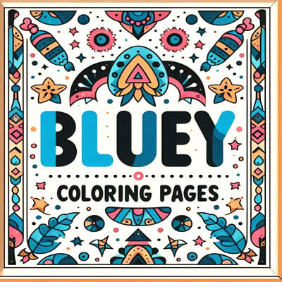 Bluey coloring pages