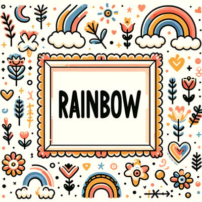 Rainbow coloring sheets