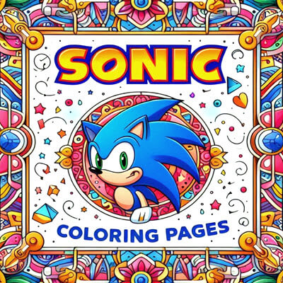 Sonic Colouring pages